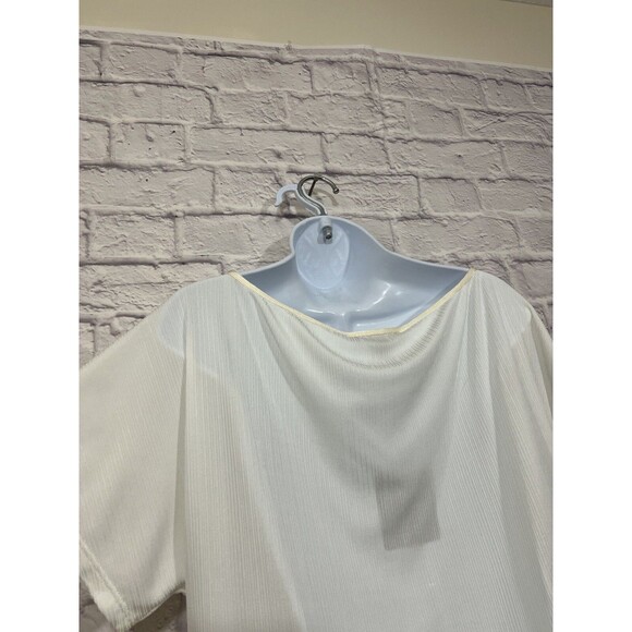 St. John Ivory Boat Neck Blouse Large K914QF1 NWT (Minor Flaws) - Picture 8 of 15